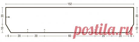 Шарф-пончо с жаккардовым узором - схема вязания спицами. Вяжем Пончо на Verena.ru