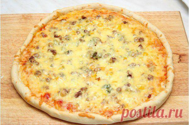 Пицца с фаршем «по-домашнему»