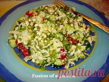 Вегетарианский салат с пророщенным машем | Всё о моде, стиле, шитье и рукоделии СЛИЯНИЕ СТИЛЕЙ