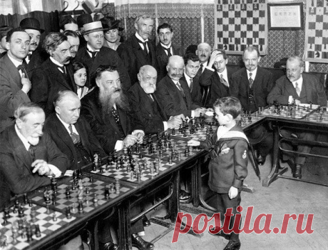 8-летний шахматист Самуэль Решевский, 1919 год / Историческая справка