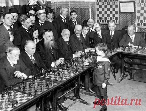 8-летний шахматист Самуэль Решевский, 1919 год / Историческая справка