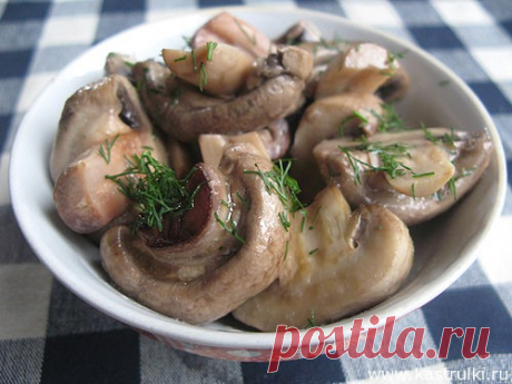 Маринованные шампиньоны (экспресс-способ)