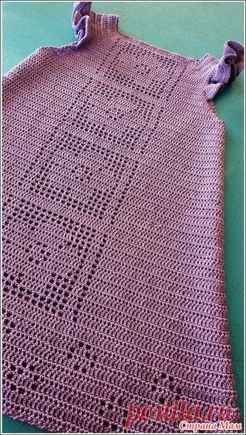 Летнее платье-сарафан для девочки. Крючок. - Вязание для детей - Страна Мам