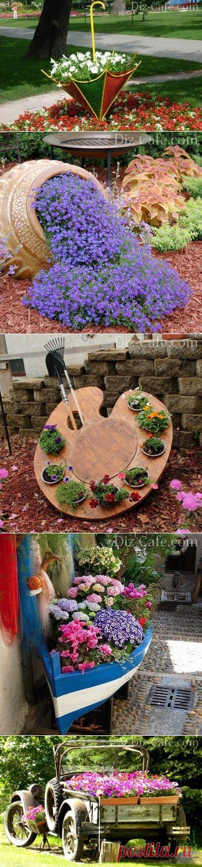 Лучшие необычные и оригинальные клумбы: подборка 5-ти мастер-классов