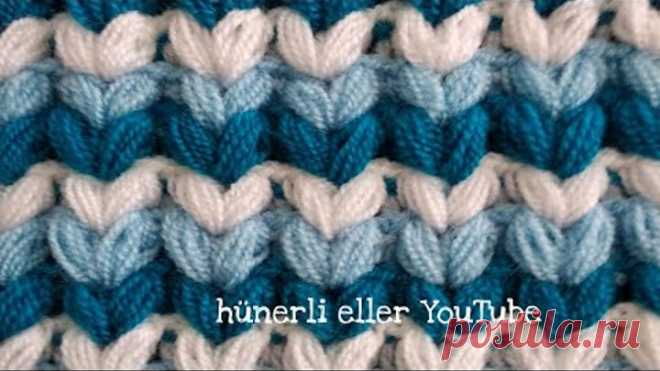 Üç Boyutlu Başak Modeli Yapılışı lif, atkı,bere,yelek, battaniye için