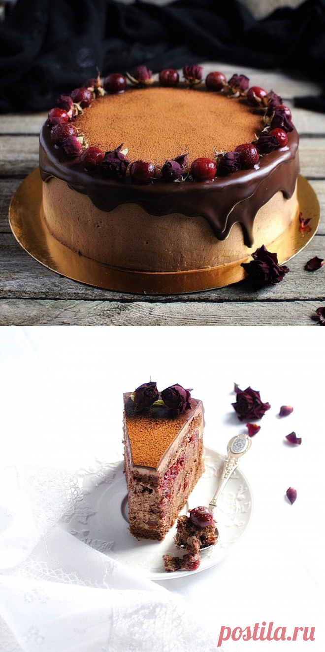 Торт «Пьяная вишня в шоколаде» | HomeBaked