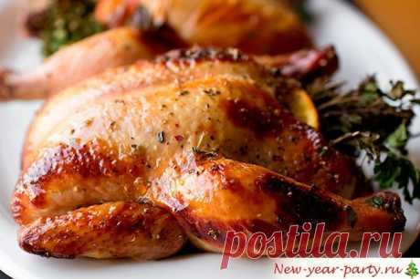 Курица в духовке целиком, пошаговый фото-рецепт на праздник