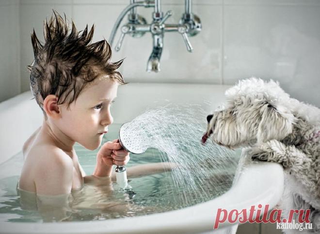 Ну-ка вылезай! Сейчас моя очередь купаться.