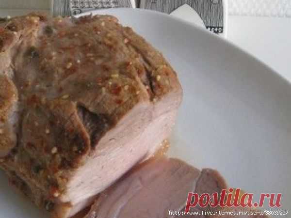 Духовка+пекарская бумага+немного терпения=лучшее мясо для бутербродов