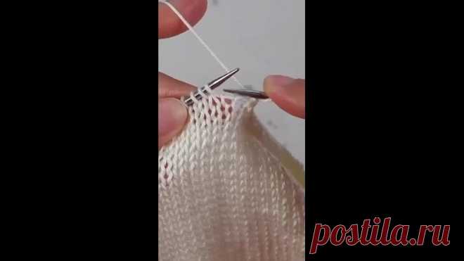 Чтобы край не закручивался нужно делать так, как показано в этом видео