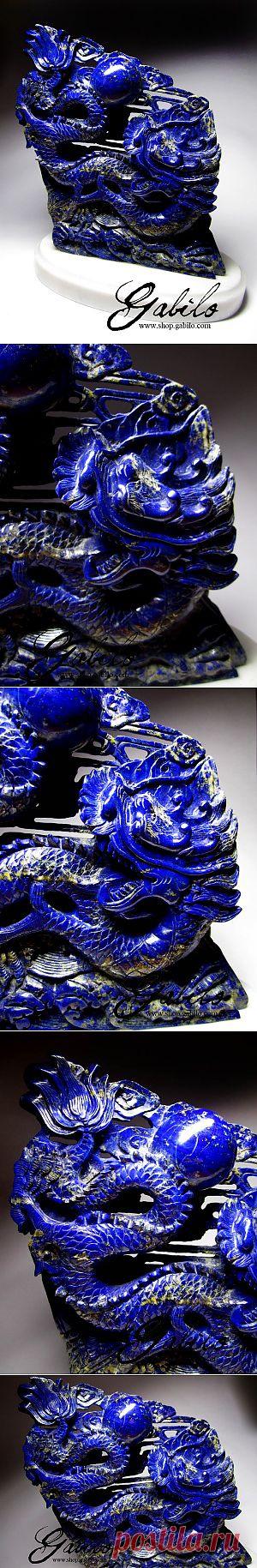 Дракон резьба по лазуриту
