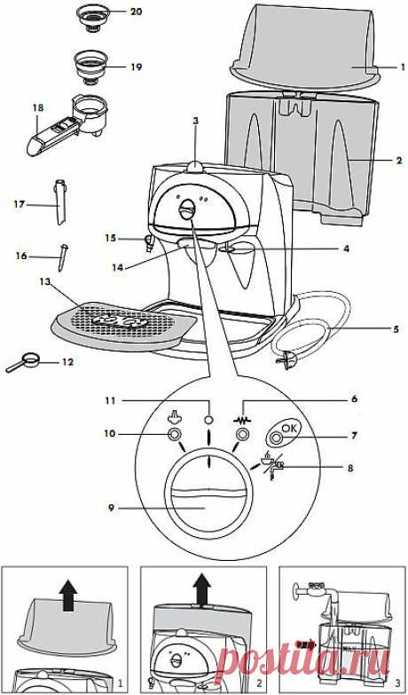 Инструкция (manual) к кофеварке-эспрессо DELONGHI EC400, EC410.B : Сервисный центр RT