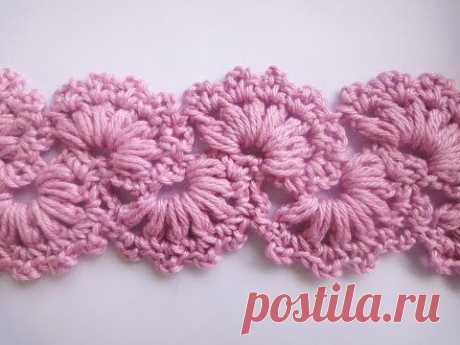 Ленточное кружево Ribbon Lace Crochet - YouTube