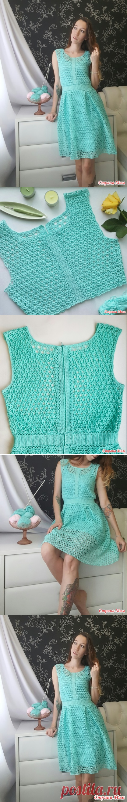 . Платье Тиффани крючком - Вязание - Страна Мам