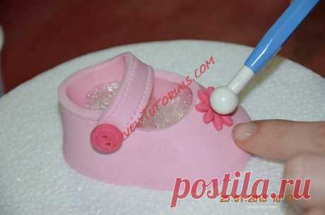 детские сандалики, пинетки, туфельки, сапожки, трафареты|gumpaste baby shoes tutorials,baby booties,templates - Страница 10 - Мастер-классы по украшению тортов Cake Decorating Tutorials (How To's) Tortas Paso a Paso