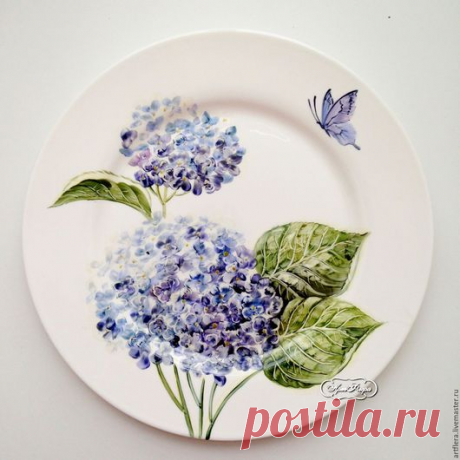 Роспись фарфора. Тарелочки от Флёры Даминовой / Вязание как искусство!