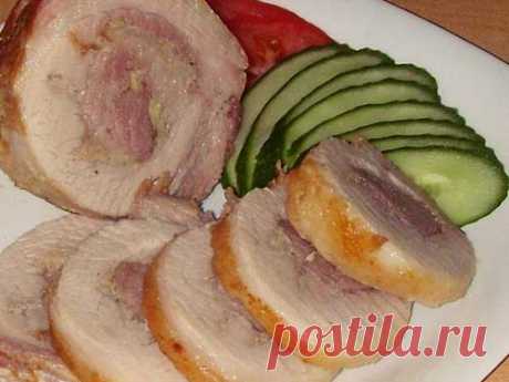 Пикантный мясной рулет