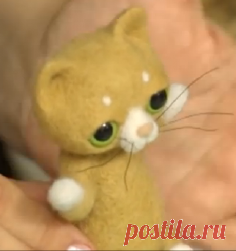 Котенок. Сухое валяние. Видео-МК