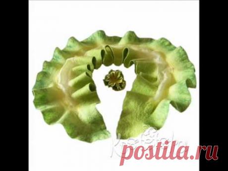 Шарф "Зеленый чай с лимоном"