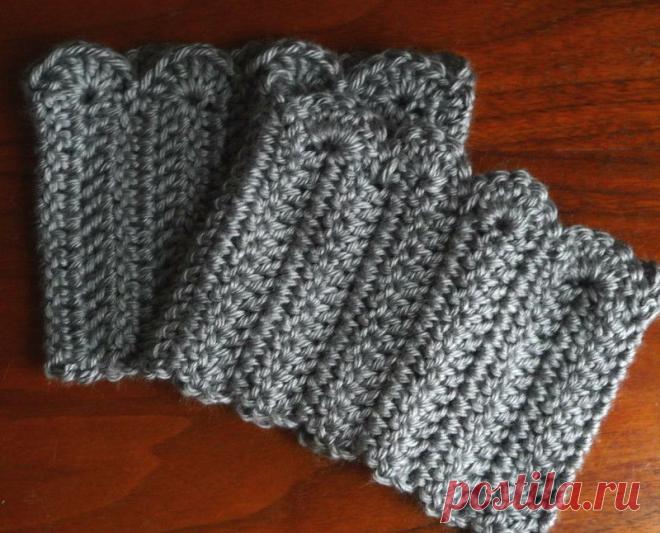 Domestic Bliss Squared: Boot Cuffs Crochet Pattern...Free!