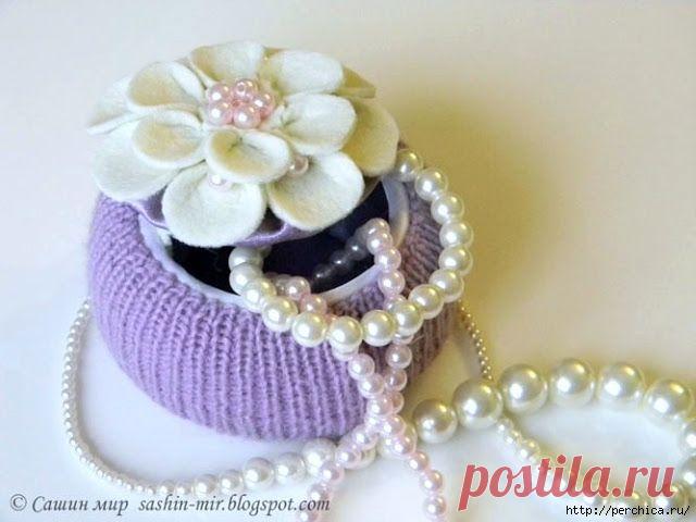 Шкатулка из бобины скотча