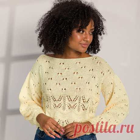 Если немного прохладно: 10 симпатичных свитеров спицами | Вязание с Paradosik_Handmade | Дзен