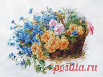 розы и васильки