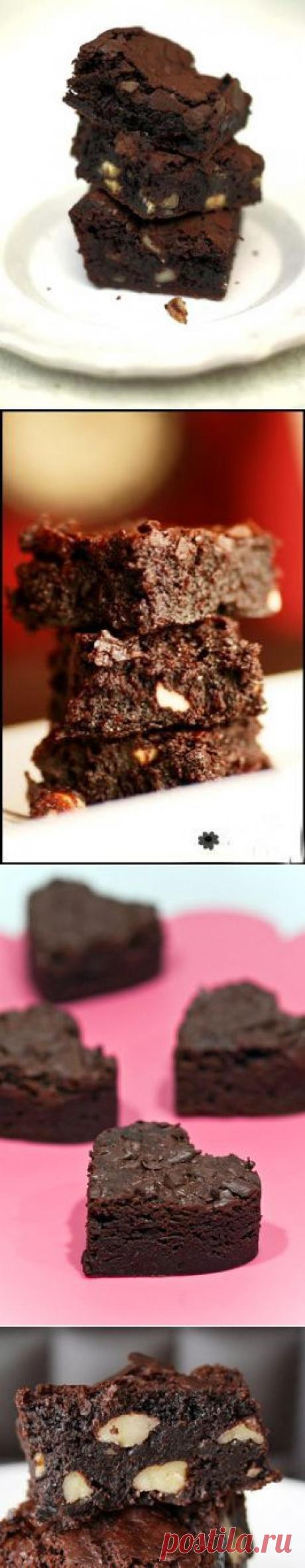 Шоколадный брауни рецепт с вишней и орехами | Рецепты Джейми Оливера