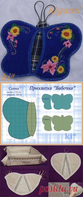 Creative-Ki: Кухонная прихватка "Бабочка"