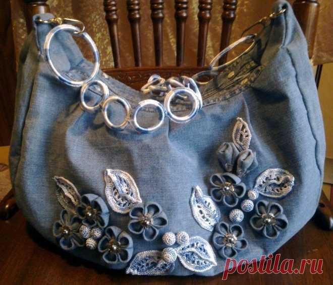 Сумочка из джинсов. Модная одежда