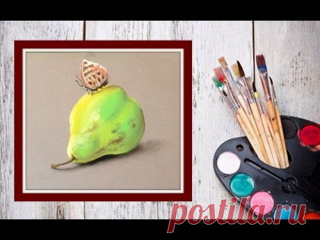 Как нарисовать грушу пастелью! #Dari Art
