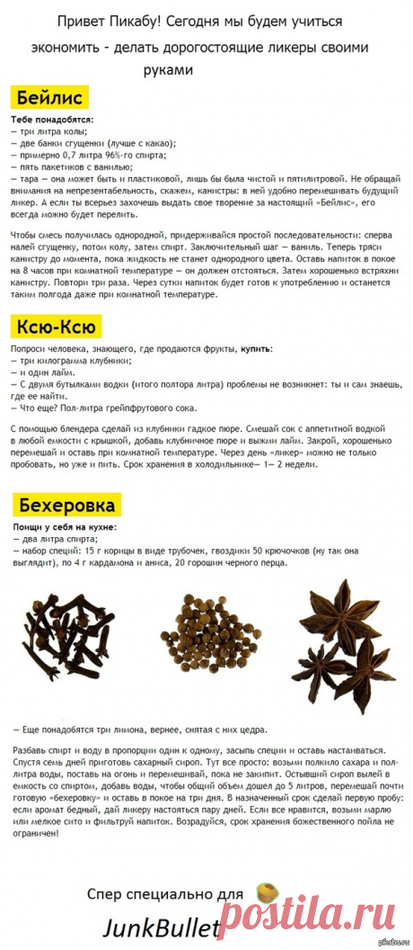 Ликер в домашних условиях