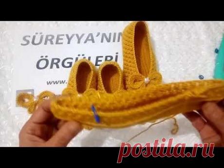 ÇOK ŞIK İKİLİ PATİK YAPIMI / KOMBİN / ÖRME TABAN - YouTube