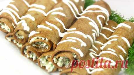 Вкусная Закуска из печени! Печеночные блинчики с сырной начинкой. Закуска из куриной печени с начинкой из яиц ,сыра и зелени. Ингредиенты : -блинчики печень куриная ...