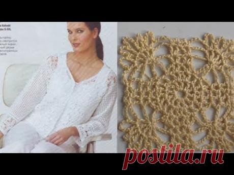 Жакет двумя узорами