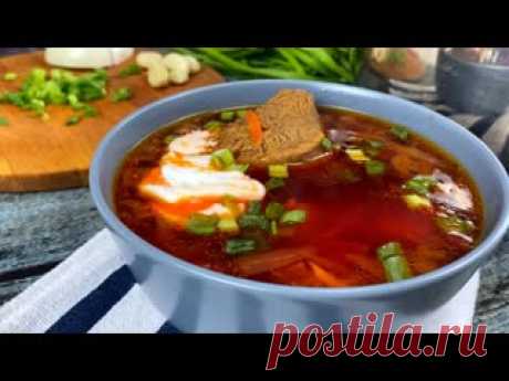 Борщ! Все секреты вкусного Красного Борща! Семейный Рецепт ПРОДУКТЫ:-Говядина (голяшка)-1,5кг-вода-4л-свекла-1шт (крупная)-лук-1шт-морковь-1шт-капуста-1/4 небольшого кочана-картофель-4-5шт-сахар-1ч.л.-соль-по вкусу-томатная паста-1ст.л.перец-по вкусу-кориандр-1/2ч.л.-чеснок-4-5 зубчиков-уксусу 6-9%-1ст.л-лавровый лист-2шт