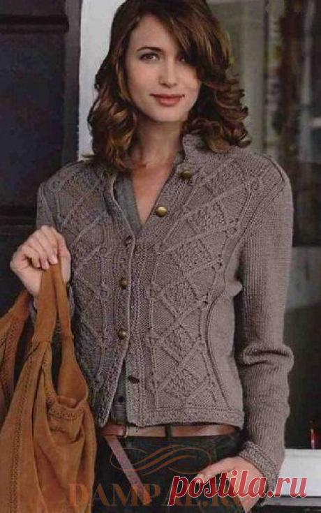 Вязаный жакет в стиле «military» &amp;#8212; HandMade