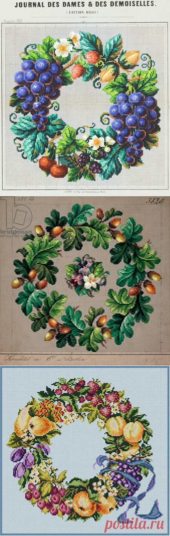 Вінтажні схеми вишивки | Ідеї декору