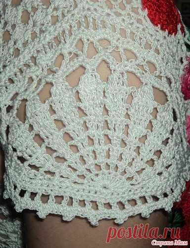 Рукав крючком