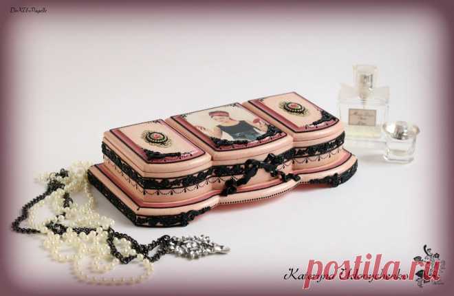 Шкатулочка на три отделения 