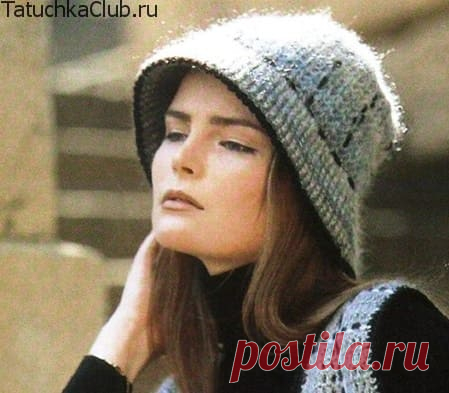 Теплая женская шляпка крючком — уютная и романтичная