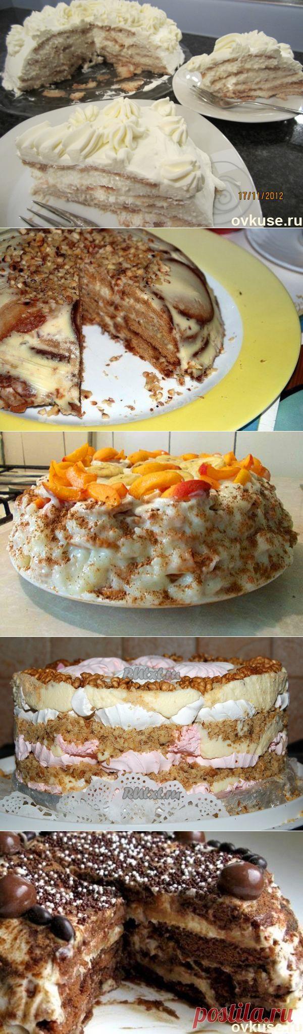 Торты без выпечки (подборка) -