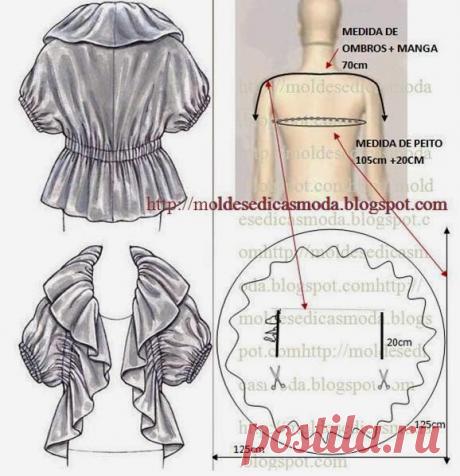 Мода и Шитье Советы: BOLERO с воланами / оборка сделать легкие