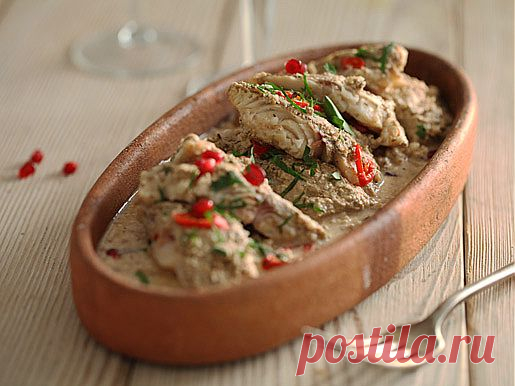 Рыба под соусом бажи, второе блюдо. Пошаговый рецепт с фото на Gastronom.ru