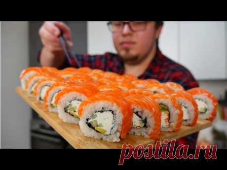 Рис для роллов!!! Ролл ФИЛАДЕЛЬФИЯ. Рецепт ИДЕАЛЬНЫХ роллов в домашних условиях.