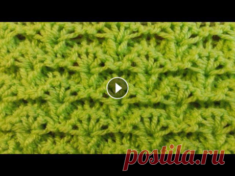 Узор спицами   для кардигана, шапки, теплого пледа   ОБЪЕМНЫЕ ВЕЕРА Свяжем узор спицами по схеме...