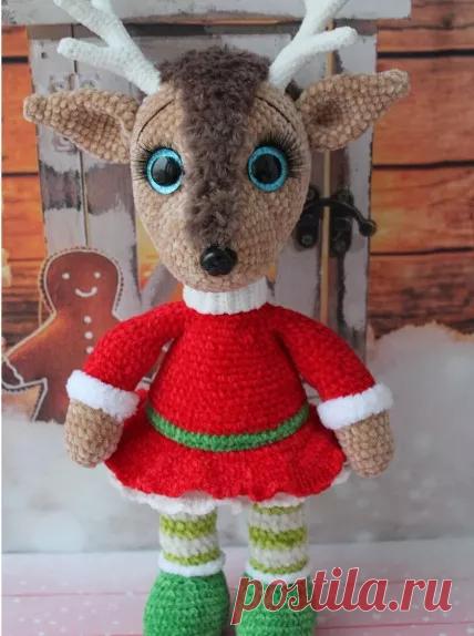 Олененок крючком: красавица Оливия | Амигуруми крючком - Блог