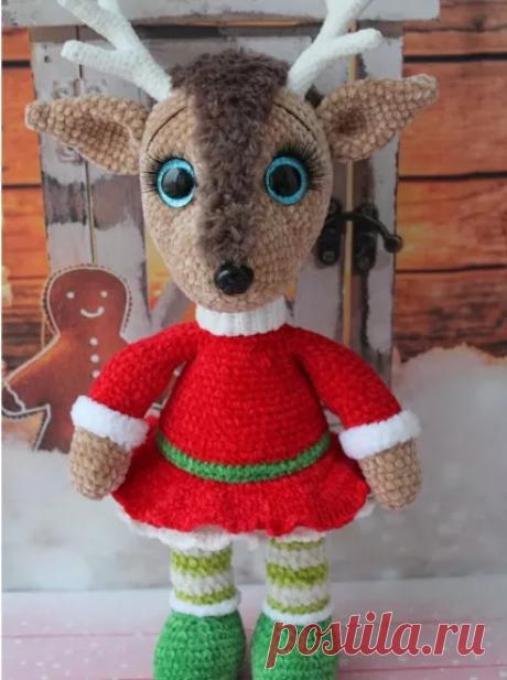 Олененок крючком: красавица Оливия | Амигуруми крючком - Блог