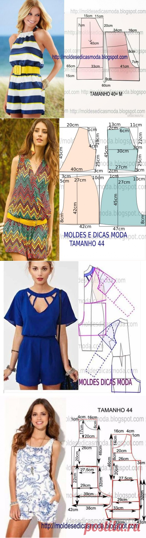 Шьем красивые летние комбинезоны