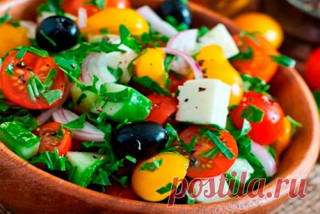 Греческий салат, как в ресторане! Вкусно, просто и полезно! - Идеальная хозяйка